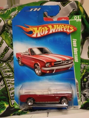 Vintage Hot Wheels  '09 Reg. Treasure Hunt/ #1  Red Ford Conv. Mustang { 43/180} - Image 1 of 4