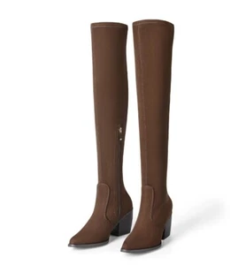 Dream Pairs Women's Over The Knee Boots Suede Cowboy Boots Thigh High Boots 9.5 - Picture 1 of 8