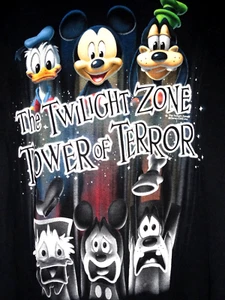 Vintage Disney Twilight Zone Tower of Terror Mickey Mouse Sweatshirt Medium Mens - Picture 1 of 5