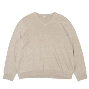 Papas Linen V Neck Knit Top Size 50L(K-151005) - Picture 1 of 12