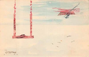 J74/ Interesting Postcard c1930s Stamp Art Artistic Hand-Made Philatelic 238 - Picture 1 of 4