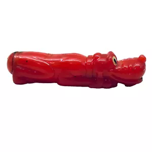 Torcia in plastica giocattolo vintage rossa PLUTO come cane - Foto 1 di 7