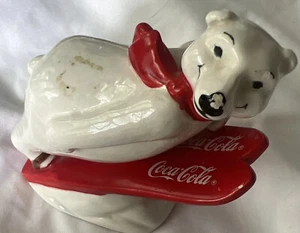 Figurina Orso Polare Salto con gli Sci Coca-cola 1995 - Foto 1 di 5