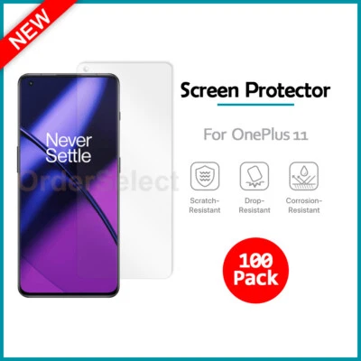 1-100 Lot LCD Ultra Clear HD Screen Protector for Android Phone OnePlus 11 - Image 1 of 4