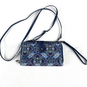 Sakroots große Smartphone Umhängetasche Künstler Kreis vegane Geldbörse Geldbörse Tasche blau - Bild 1 von 9