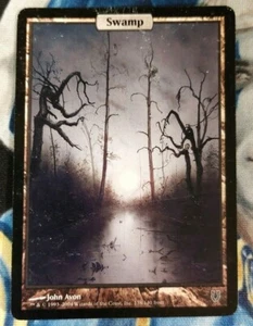 Swamp MTG Unhinged Common Land Full-Art Heavily Played x1 JS15 - Picture 1 of 4