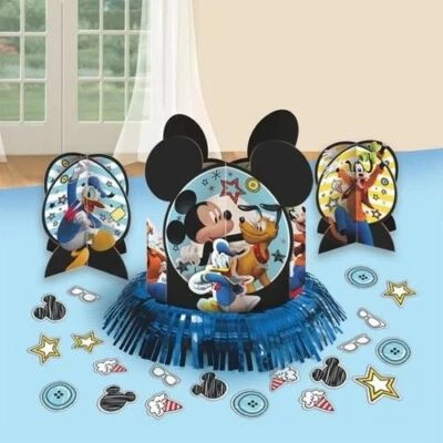 Kit de decoração de mesa de aniversário Mickey Mouse suprimentos para festa de aniversário ~ peça central - Imagem 1 de 3