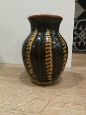 Petit vase terre cuite/ céramique Polonais du lieu Lysa Gora motifs géométriques