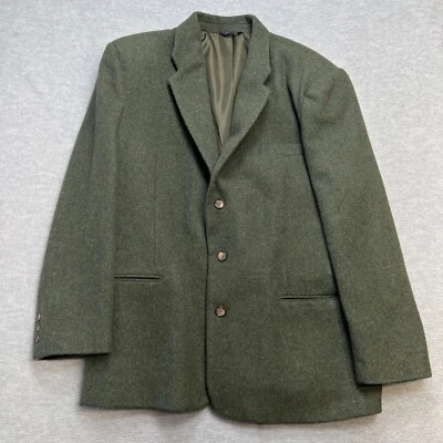 Vintage GAP Sport Coat Mens Medium Green Wool Blazer Jacket Three Button Lined - Image 1 of 4