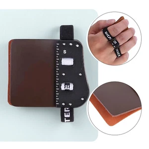 Barebow Finger Tabs Guard Bow Protector Gear Cow Leather Archery Shooting RH LH - Picture 1 of 26