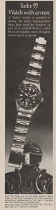 1978 Tudor Submariner Watches - Knight In Armor - Magazine Print Ad Photo - Picture 1 of 2