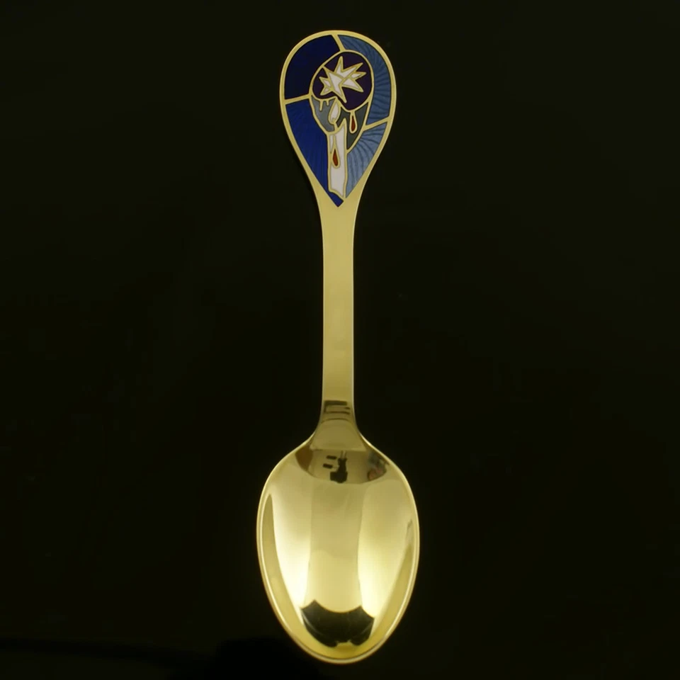 Danish Gilded Christmas Spoon, 1999 - A. Michelsen - Image 1 of 1
