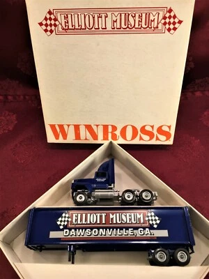 NASCAR BILL ELLIOTT 1991 Elliott Museum 1/64 Winross Transporter Hauler Excellen - Image 1 of 4
