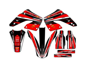 2000-2001 CR 250R VIGOR Red Senge Graphics Kit Compatible with Honda - Bild 1 von 4