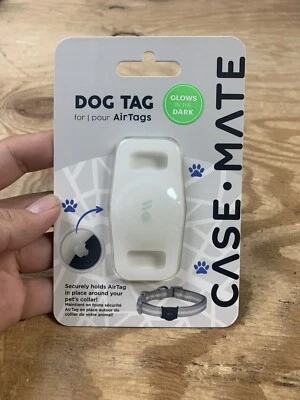 Soporte de collar Case-Mate para perro TAG para AirTag - perros / brilla en la oscuridad NUEVO Foto 1 de 3