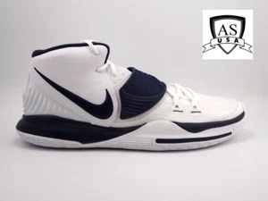 New Nike Kyrie 6 TB Promo Men's Size Shoes 18 White College Navy CW4142-105 - Picture 1 of 8