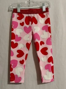 18 month Celebrate Valentine girl pink heart leggings - Picture 1 of 3
