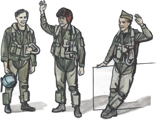 Pilotes US pour jets modernes 1/72 CMK F72222 - Photo 1/1