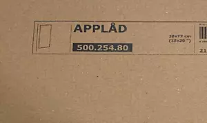 IKEA APPLAD WHITE DOOR 15 x 30” FOR AKURUM KITCHEN CABINET 500.254.80 - Picture 1 of 5