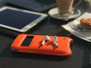 IPHONE 13 Mini Étui Orange Faux NueVue Désinfectantes Écran Nettoyage Poche - Photo 1 sur 9