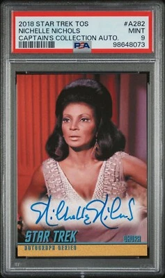 2018 Star Trek The Original Series Nichelle Nichols Auto Autograph PSA 9 Mint - Image 1 of 2