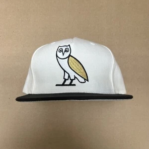 Pre-Owned OVO Snapback Hat Cap White Black Embroidered October’s Very Own Drake - Picture 1 of 7