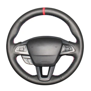 Artificial Leather Car Steering Wheel Cover for Ford Focus Kuga Escape Ecosport - Picture 1 of 15