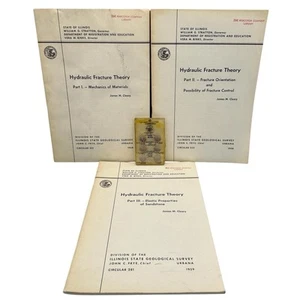 Hydraulic Fracture Theory 3 Volume Set State of Illinois 1958 Used Ships Quickly - Picture 1 of 11