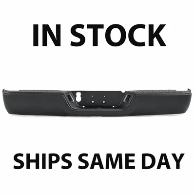 Black Rear Bumper For 2009-2018 Dodge Ram 1500/10-12 2500 3500 w/o Sensor Hole - Imagem 1 de 4