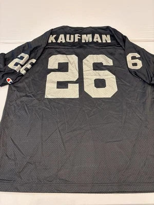 NFL NUEVO SIN ETIQUETAS Napoleon Kaufman Oakland Los Angeles Las Vegas Raiders Jersey Negro 48 Foto 1 de 4