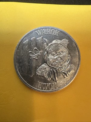 Warok Ewoks Collectors Coin Last 17 Star Wars POTF 1984 Kenner Vintage - Image 1 of 2
