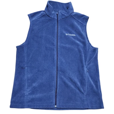 Columbia Granite Mountain Vest L Men Fleece Comfort Lightweight Full Zip - Image 1 of 4