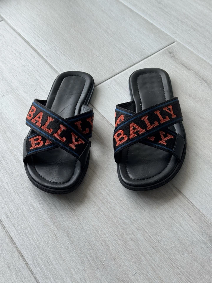 Sandalias Bally Logo Correa Cruzada Nuevas en Caja Talla US 7 / EU6 Medianas Foto 1 de 4