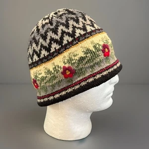 Gorro para mujer Talbots seda algodón isla justa forrado polar elástico talla única - Imagen 1 de 13