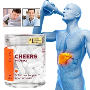 1-5* Cheers Protect | Suplemento diario de hígado para bebedores con L-cisteína + DHM - Imagen 1 de 15