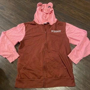 Youth PhatMojo Roblox Piggy Full Zip Hooded Sweater - Red/Pink, Size XL - Picture 1 of 3