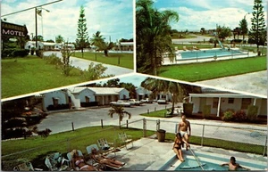 Vtg Fort Pierce Florida FL Farrell's Motel Multi View 1970s Postcard - Picture 1 of 2