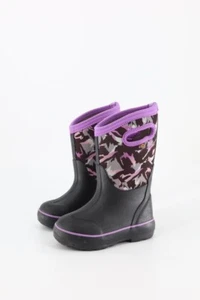 BOGS Niños Talla 10 Púrpura Clásico II Camuflaje Estampado Impermeable Lluvia/Nieve Botas - Imagen 1 de 10