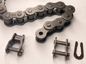 10B-1 KOBO 2m 4,3m 5m Rollenkette Simplex 5/8" 15,875mm & Verbindungsglieder - Bild 1 von 21