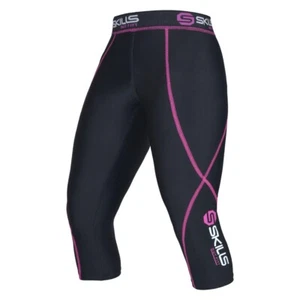 3/4 Women High Waist Capri Yoga Fitness Capri Sports Leggings Running Gym Pants - Picture 1 of 9