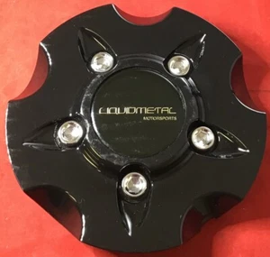 ONE Liquid Metal Gloss Black Custom Wheel Center Caps # BC-675 custom 8791 - Picture 1 of 4