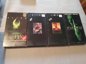 Alien Movies 4 VHS HTF Tapes Lot Vintage Tested All Work - Picture 1 of 2