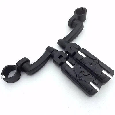 #476 estriberas con abrazaderas de montaje para Harley Davidson 1-1/4" 1,25 pulgadas protector de motor Foto 1 de 4