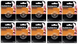 1/3/5/10 x DURACELL CR1632 3V LITHIUM COIN BATTERY BATTERIES BRAND NEW - Picture 1 of 8