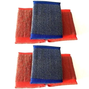 2 Packs 3 Pcs Shining Multi-purpose heavy duty scrubbers Scrub Sponge 5"x 4" - Picture 1 of 2