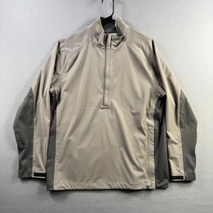 Nike Jacket Mens Largef Gray Storm Fit Golf 1/2 Zip Windbreaker Water Resistant - Picture 1 of 17