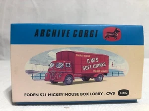 1:50 Archive Corgi 1997 CC13602 Foden S21 Mickey Mouse Box Lorry CWS - Picture 1 of 3