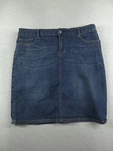 Colorado Skirt Blue Denim Straight Size 12 Womens Adult Cotton Elastane Zip - Picture 1 of 7
