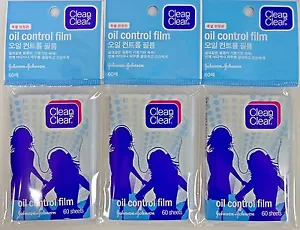 Clean & Clear Oil Control Film Oil-Absorbing Blotting Paper 60 Sheets (3 Pack) - Picture 1 of 6