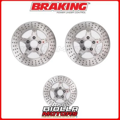 KIT DISCHI FRENO BRAKING HARLEY DAVIDSON FLTRX ROAD GLIDE CUSTOM 1690 2013 - ANT Foto 1 de 4